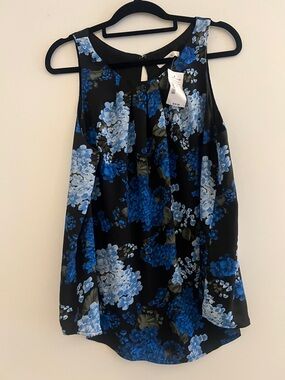 Ricki’s tank with Blue Floral